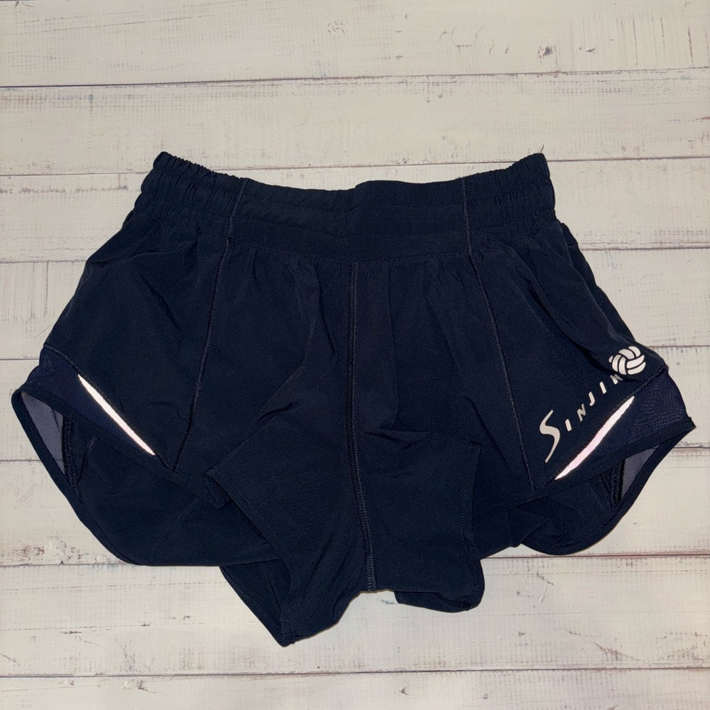 Lululemon True Navy Hotty Hot Shorts